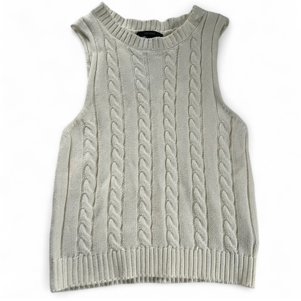 New Ivory Cable Knit Sweater